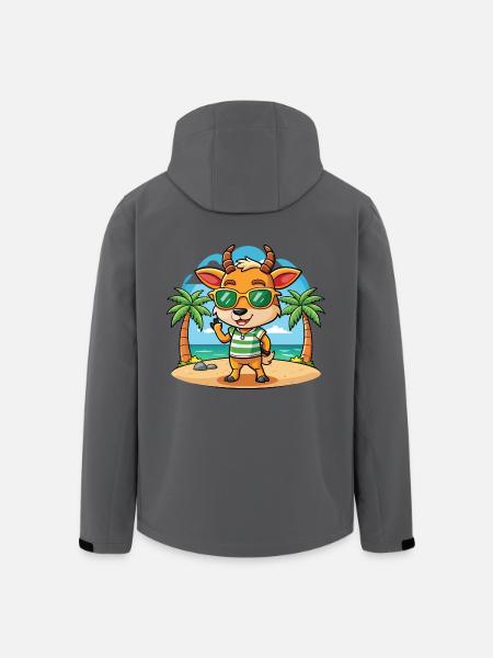 Antelope Funny Cartoon Summer Beach Sunglasses - Men’s Recycled Softshell Jacket by Stanley/Stella - anthracite