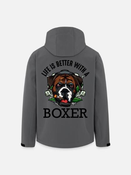 boxeur - Veste softshell homme en polyester recyclé Stanley/Stella - charbon