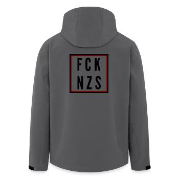 Fuck Naz*s - Recycelte Männer Softshell-Jacke von Stanley/Stella - Anthrazit - Hinten - AI Model Male 185 light (185cm)