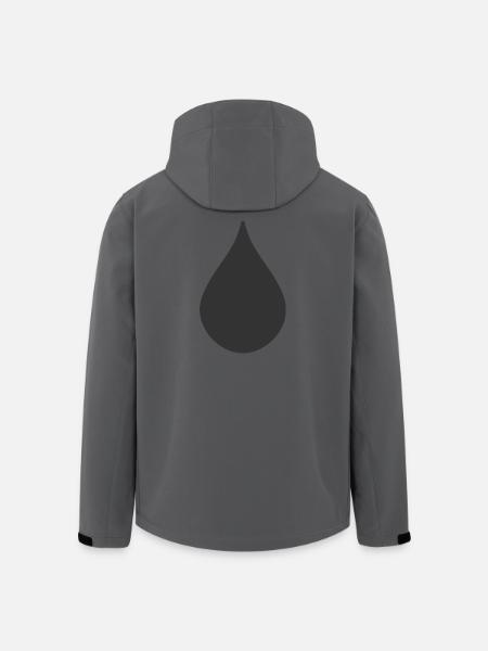 Drop Shape Logo Symbol - Men’s Recycled Softshell Jacket by Stanley/Stella - anthracite