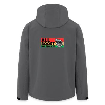All Boost - keine Bremsen - Recycelte Männer Softshell-Jacke von Stanley/Stella - Anthrazit - Hinten - AI Model Male 185 light (185cm)