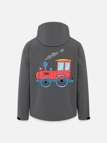 Children's train railway pink - Men’s Recycled Softshell Jacket by Stanley/Stella - anthracite