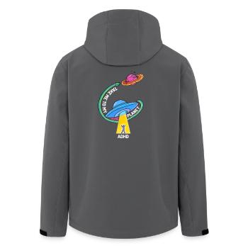 take me to my home Planet - ADHD - Recycelte Männer Softshell-Jacke von Stanley/Stella - Anthrazit - Hinten - AI Model Male 185 light (185cm)