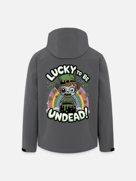 Lucky To Be Undead! - Men’s Recycled Softshell Jacket by Stanley/Stella - anthracite