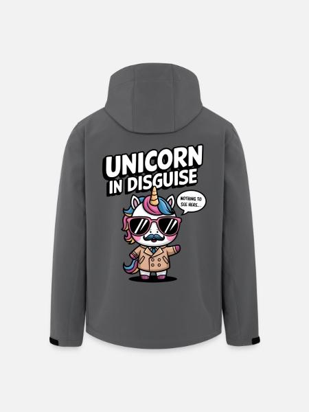 Unverkleidetes Einhorn - Recycelte Männer Softshell-Jacke von Stanley/Stella - Anthrazit