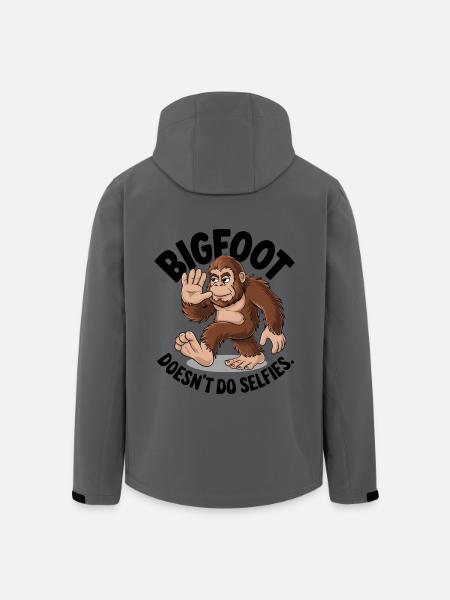 Bigfoot Doesn't Do Selfies - Men’s Recycled Softshell Jacket by Stanley/Stella - anthracite