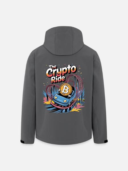 The Crypto Ride - Men’s Recycled Softshell Jacket by Stanley/Stella - anthracite