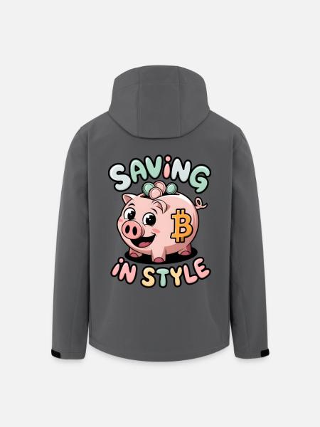 Saving In Style - Men’s Recycled Softshell Jacket by Stanley/Stella - anthracite