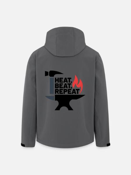 Heat, Beat, Repeat - Men’s Recycled Softshell Jacket by Stanley/Stella - anthracite