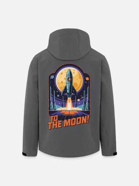 Zum Mond - Recycelte Männer Softshell-Jacke von Stanley/Stella - Anthrazit
