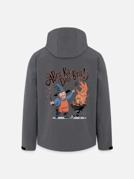 AbraKa-Dad-Bra ! - Veste softshell homme en polyester recyclé Stanley/Stella - charbon