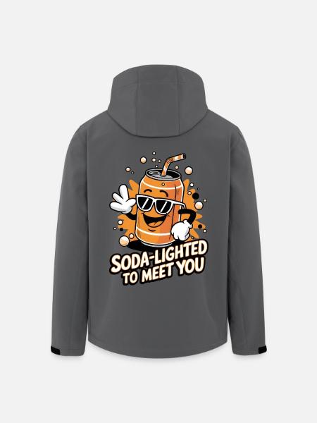 Soda-Lighted To Meet You - Men’s Recycled Softshell Jacket by Stanley/Stella - anthracite