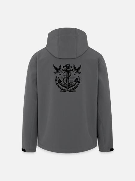 Anchor Seagulls Logo - Men’s Recycled Softshell Jacket by Stanley/Stella - anthracite