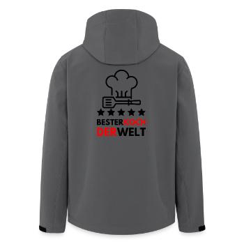 Der beste Koch der Welt - Geschenk - Recycelte Männer Softshell-Jacke von Stanley/Stella - Anthrazit - Hinten - AI Model Male 185 light (185cm)