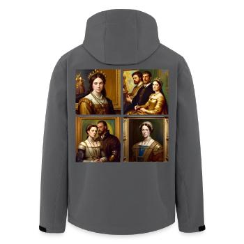 Die Königlichen Majestäten - Recycelte Männer Softshell-Jacke von Stanley/Stella - Anthrazit - Hinten - AI Model Male 185 light (185cm)