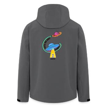 Take me to my home planet -ADHD - Recycelte Männer Softshell-Jacke von Stanley/Stella - Anthrazit - Hinten - AI Model Male 185 light (185cm)
