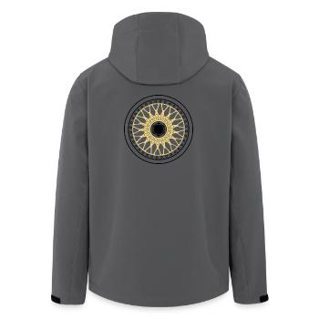 BBS Felge Zentriermutter Tuning Geschenkidee - Recycelte Männer Softshell-Jacke von Stanley/Stella - Anthrazit - Hinten - AI Model Male 185 light (185cm)