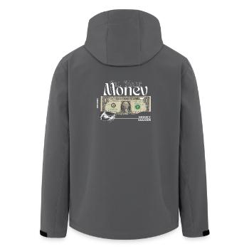 Money T Shirt - Recycelte Männer Softshell-Jacke von Stanley/Stella - Anthrazit - Hinten - AI Model Male 185 light (185cm)