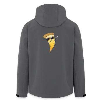 Dab Pizza - Recycelte Männer Softshell-Jacke von Stanley/Stella - Anthrazit - Hinten - AI Model Male 185 light (185cm)