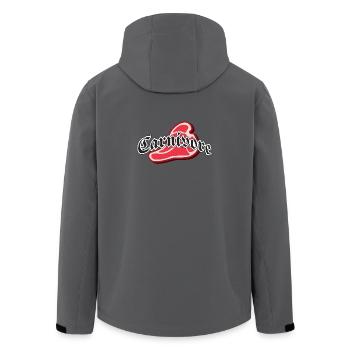 Carnivore - Fleischfresser - Beef - Steak - Recycelte Männer Softshell-Jacke von Stanley/Stella - Anthrazit - Hinten - AI Model Male 185 light (185cm)