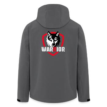 Wolf Warrior Krieger Wolf Streetwear - Recycelte Männer Softshell-Jacke von Stanley/Stella - Anthrazit - Hinten - AI Model Male 185 light (185cm)