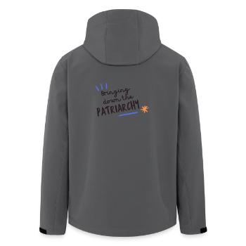Bringing Down the Patriarchy - Recycelte Männer Softshell-Jacke von Stanley/Stella - Anthrazit - Hinten - AI Model Male 185 light (185cm)