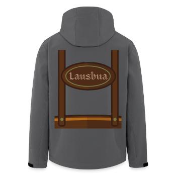 LAUSBUA OKTOBER SHIRT - Recycelte Männer Softshell-Jacke von Stanley/Stella - Anthrazit - Hinten - AI Model Male 185 light (185cm)