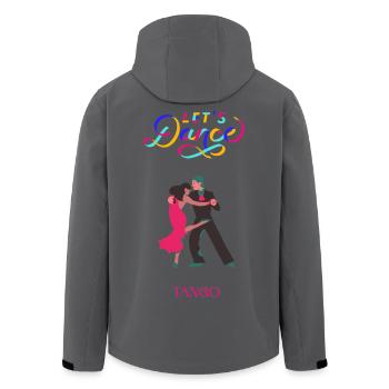 Lass uns Tango tanzen - Recycelte Männer Softshell-Jacke von Stanley/Stella - Anthrazit - Hinten - AI Model Male 185 light (185cm)