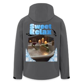 Sweet_Relax_-4500_x_5400_px- - Recycelte Männer Softshell-Jacke von Stanley/Stella - Anthrazit - Hinten - AI Model Male 185 light (185cm)