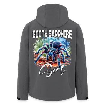 Gooty Saphir Tarantel Mädchen - Recycelte Männer Softshell-Jacke von Stanley/Stella - Anthrazit - Hinten - AI Model Male 185 light (185cm)
