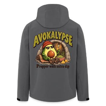 Avocado Apocalypse Prepper Guacamole Food Art - Recycelte Männer Softshell-Jacke von Stanley/Stella - Anthrazit - Hinten - AI Model Male 185 light (185cm)