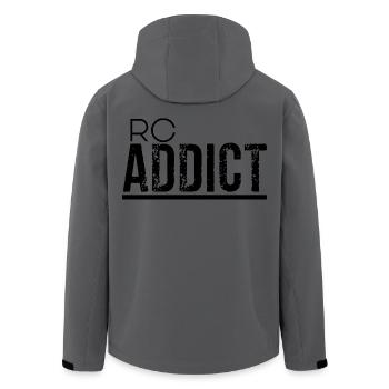 RC-Süchtiger - Recycelte Männer Softshell-Jacke von Stanley/Stella - Anthrazit - Hinten - AI Model Male 185 light (185cm)