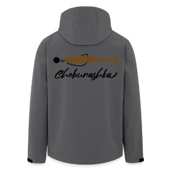 Cheburashka - Chebu Rig & Finesse Art - Recycelte Männer Softshell-Jacke von Stanley/Stella - Anthrazit - Hinten - AI Model Male 185 light (185cm)