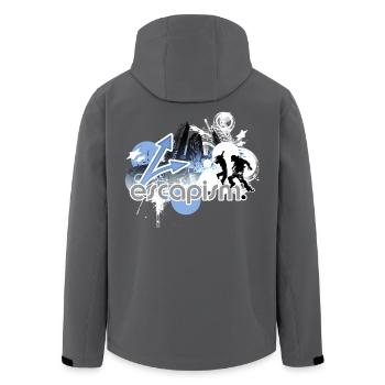 Urban Adventure Silhouetten - Recycelte Männer Softshell-Jacke von Stanley/Stella - Anthrazit - Hinten - AI Model Male 185 light (185cm)