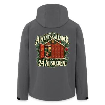 Advent voller Ausreden - Recycelte Männer Softshell-Jacke von Stanley/Stella - Anthrazit - Hinten - AI Model Male 185 light (185cm)