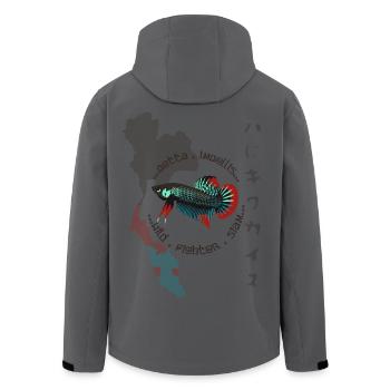 Betta imbellis, Kampffisch Wildform  - Recycelte Männer Softshell-Jacke von Stanley/Stella - Anthrazit - Hinten - AI Model Male 185 light (185cm)
