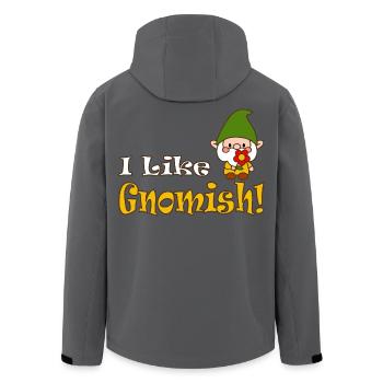 I Like Gnomish Funny Gardening - Recycelte Männer Softshell-Jacke von Stanley/Stella - Anthrazit - Hinten - AI Model Male 185 light (185cm)
