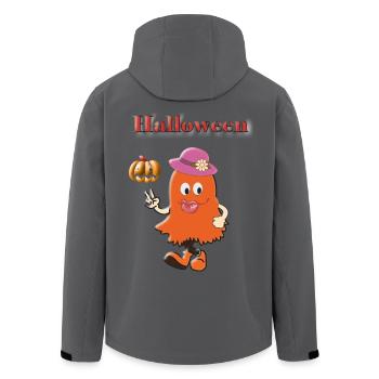 Halloween-Geistermädchen - Recycelte Männer Softshell-Jacke von Stanley/Stella - Anthrazit - Hinten - AI Model Male 185 light (185cm)