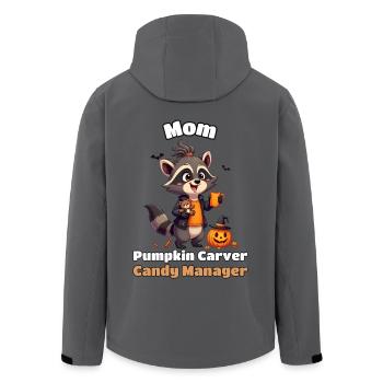 Mom: Pumpkin Carver, Candy Manager - Recycelte Männer Softshell-Jacke von Stanley/Stella - Anthrazit - Hinten - AI Model Male 185 light (185cm)