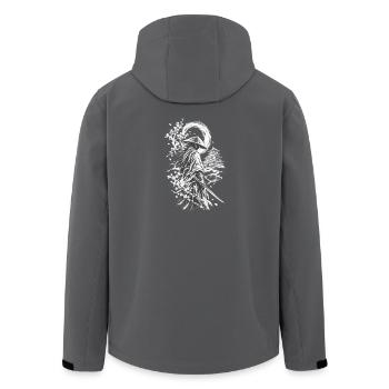 Schattenweg des Samurai - Recycelte Männer Softshell-Jacke von Stanley/Stella - Anthrazit - Hinten - AI Model Male 185 light (185cm)