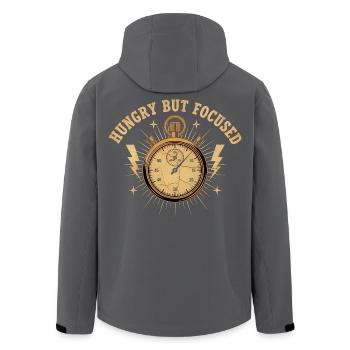Hungry But Focused Taschenuhr - Recycelte Männer Softshell-Jacke von Stanley/Stella - Anthrazit - Hinten - AI Model Male 185 light (185cm)