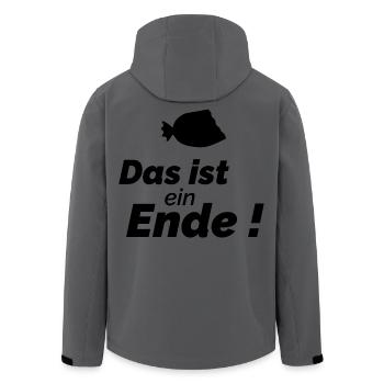 Das ist ein Ende - Recycelte Männer Softshell-Jacke von Stanley/Stella - Anthrazit - Hinten - AI Model Male 185 light (185cm)