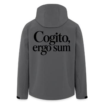 Cogito, ergo sum - Recycelte Männer Softshell-Jacke von Stanley/Stella - Anthrazit - Hinten - AI Model Male 185 light (185cm)