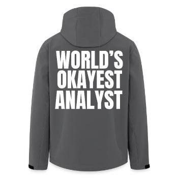 Der beste Analyst der Welt Humor - Recycelte Männer Softshell-Jacke von Stanley/Stella - Anthrazit - Hinten - AI Model Male 185 light (185cm)