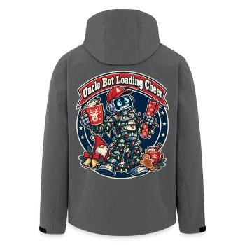 Christmas Roboter-Onkel lädt Feststimmung - Recycelte Männer Softshell-Jacke von Stanley/Stella - Anthrazit - Hinten - AI Model Male 185 light (185cm)