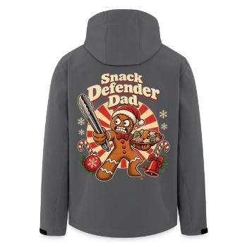 Christmas Lebkuchen Snack Defender Dad - Recycelte Männer Softshell-Jacke von Stanley/Stella - Anthrazit - Hinten - AI Model Male 185 light (185cm)
