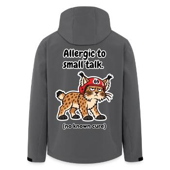 Allergisch gegen Smalltalk Finnland - Recycelte Männer Softshell-Jacke von Stanley/Stella - Anthrazit - Hinten - AI Model Male 185 light (185cm)