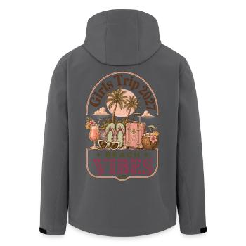 Girls Trip 2027 Beach Vibes Vacation - Recycelte Männer Softshell-Jacke von Stanley/Stella - Anthrazit - Hinten - AI Model Male 185 light (185cm)