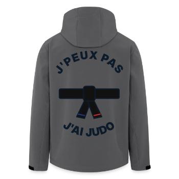 I Can't I Judo - Judoka Humor-Geschenk - Recycelte Männer Softshell-Jacke von Stanley/Stella - Anthrazit - Hinten - AI Model Male 185 light (185cm)