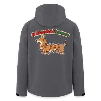O Dackelbaum Weihnachten Dackel - Recycelte Männer Softshell-Jacke von Stanley/Stella - Anthrazit - Hinten - AI Model Male 185 light (185cm)